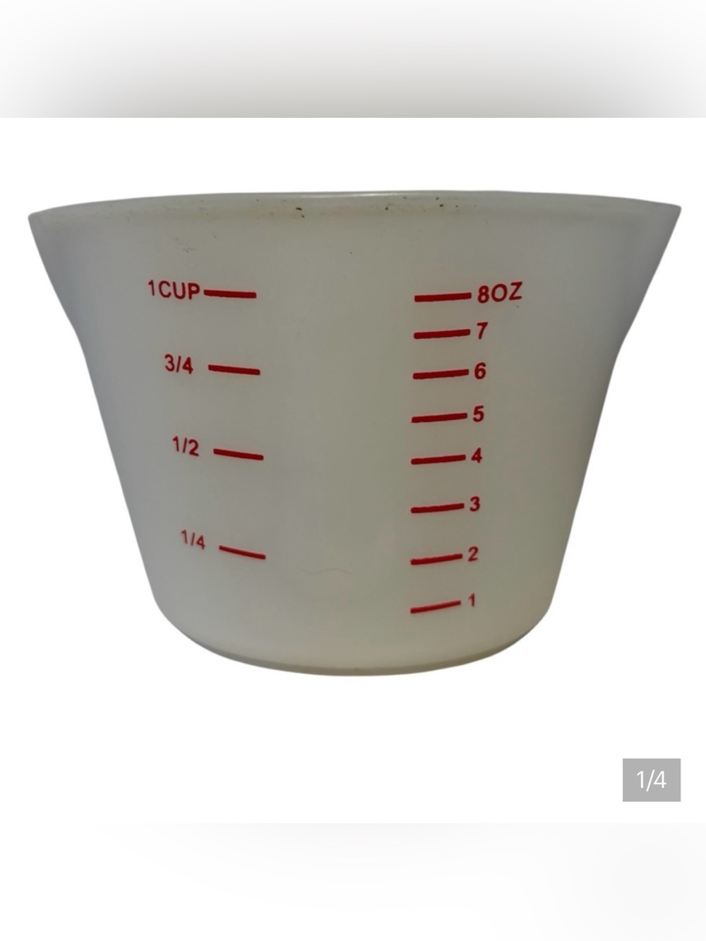 8 Oz 1 Cup Silicone measuring cup By Design double spouted easily pourable